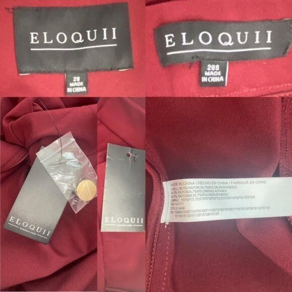 Lane Bryant Eloquii Slim Pant Suit Plus Size Pant and Jacket Size 28S NWT - Picture 6 of 14